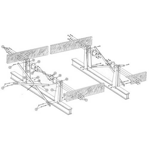 SSP Pontoon Rack Hardware for ShoreStation