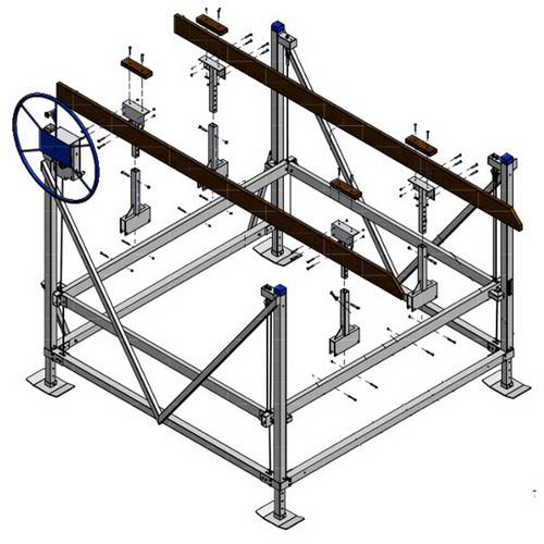 Shoremaster Pontoon Rail Kit Straight Rack